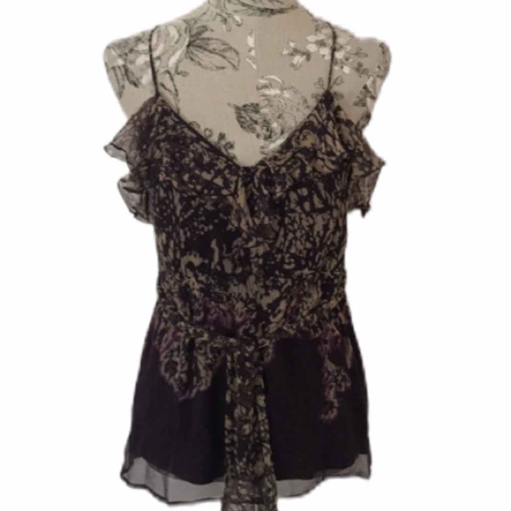 Kenar Purple Silk Top M